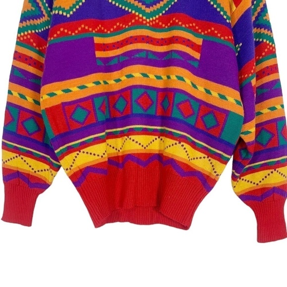 Vintage Meister Retro Southwestern Sweater Size Large - Picture 4 of 7